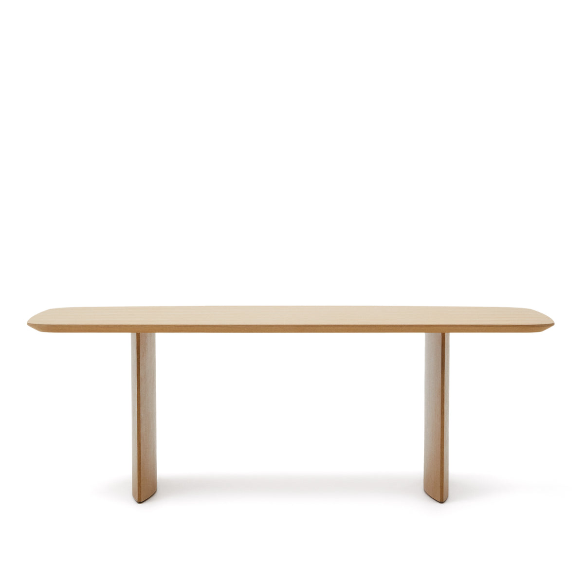 Kave Home Litto rektangulært spisebord i natur egefinér, 240x100 cm
