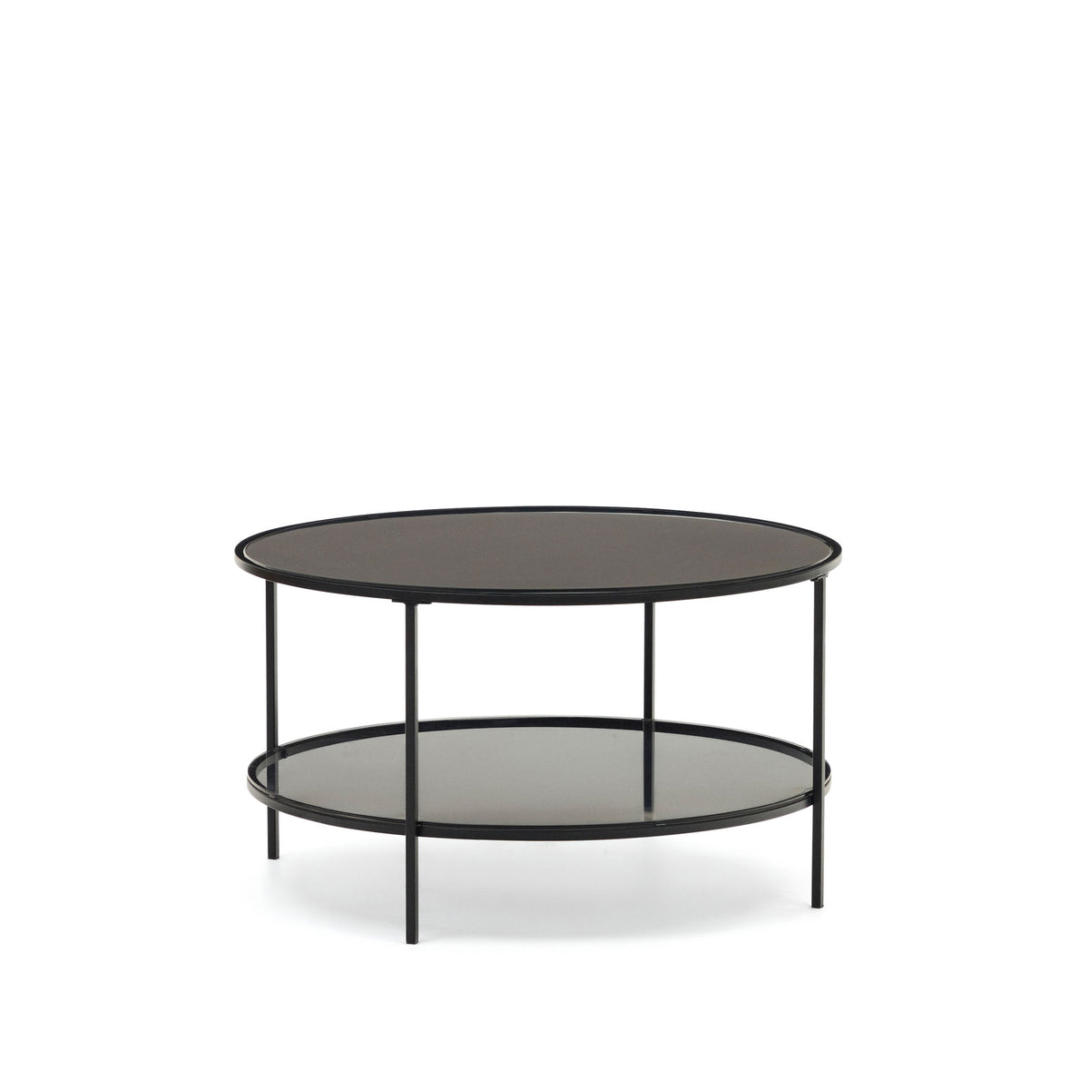 Se KAVE HOME Gilda sofabord, m. 1 hylde, rund - mat sort glas og metal (Ø80) ❤ Kæmpe udvalg i Kave Home - Køb online på udsalg og tilbud lige nu ❤ Meget billig fragt og hurtig levering: 1 - 2 hverdage - Varenummer: Boboonline-110032 og barcode / Ean: 8433840776958 på lager - Udsalg på Møbler,Borde,Sofaborde,
Møbler,
Borde,
Glasborde,
Glas sofaborde,
Runde sofaborde, Spar op til 51% - Over 785 kendte brands på udsalg