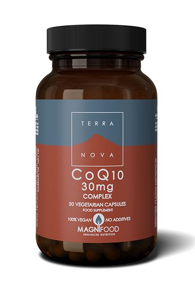 TerraNova CoQ10 30 mg Complex kosttilskud, pakke med 50 kapsler