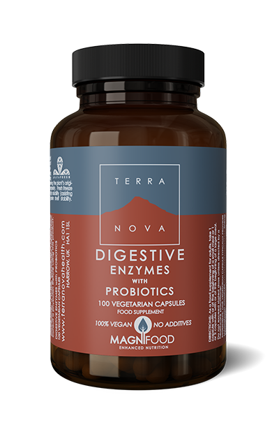 TerraNova Digestive Enzymes with Prebiotics, 50 kapsler