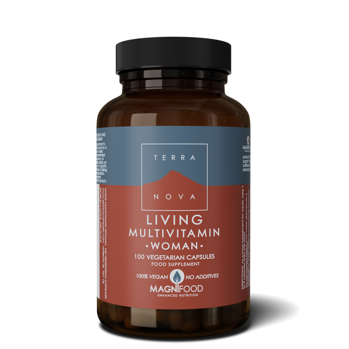 TerraNova Living Multivitamin Woman multivitamin, stor pakke med 100 kapsler
