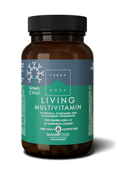 Pakke TerraNova Green Child Living Multivitamin, 100 kapsler, til børn