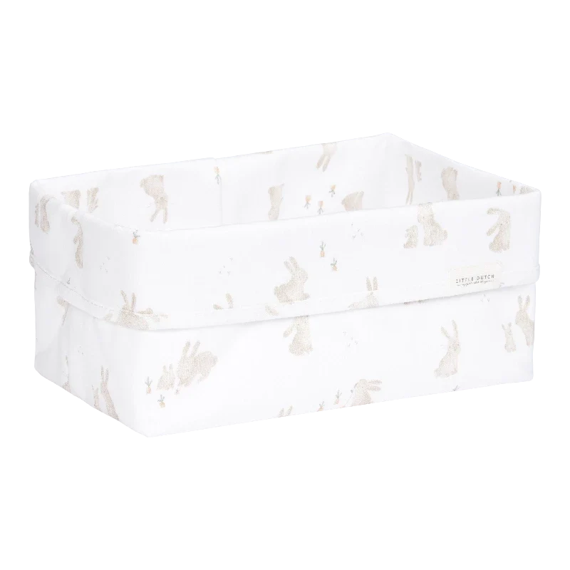 Stor opbevaringskurv fra Little Dutch i designet Baby Bunny til puslebordet