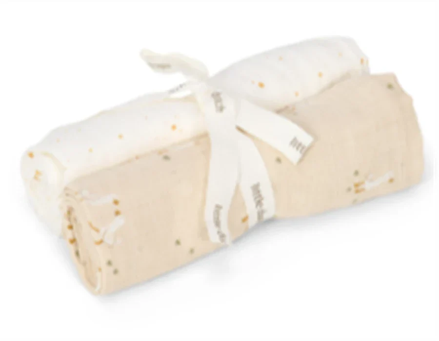 Little Dutch stofbleer i muslin, 2 stk. i designet Little Goose