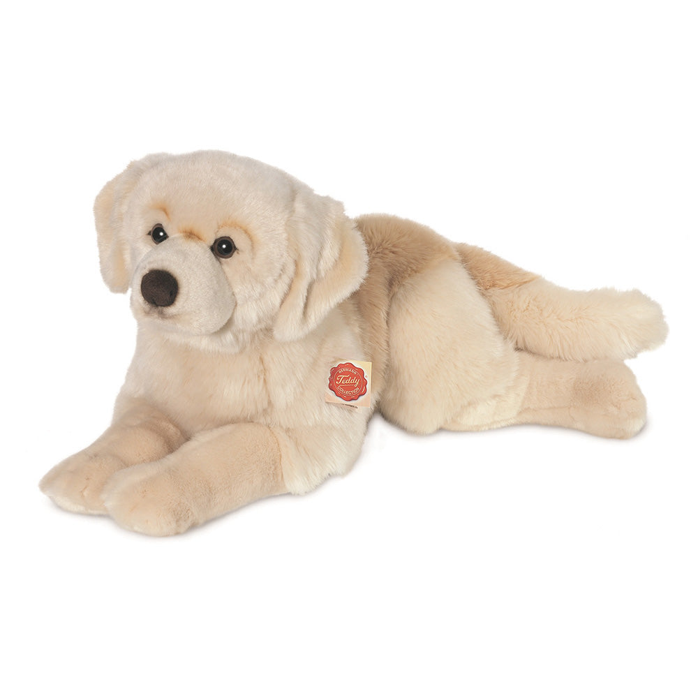 Stor lys Golden Retriever bamsehund fra Teddy Hermann, blød legetøjshund
