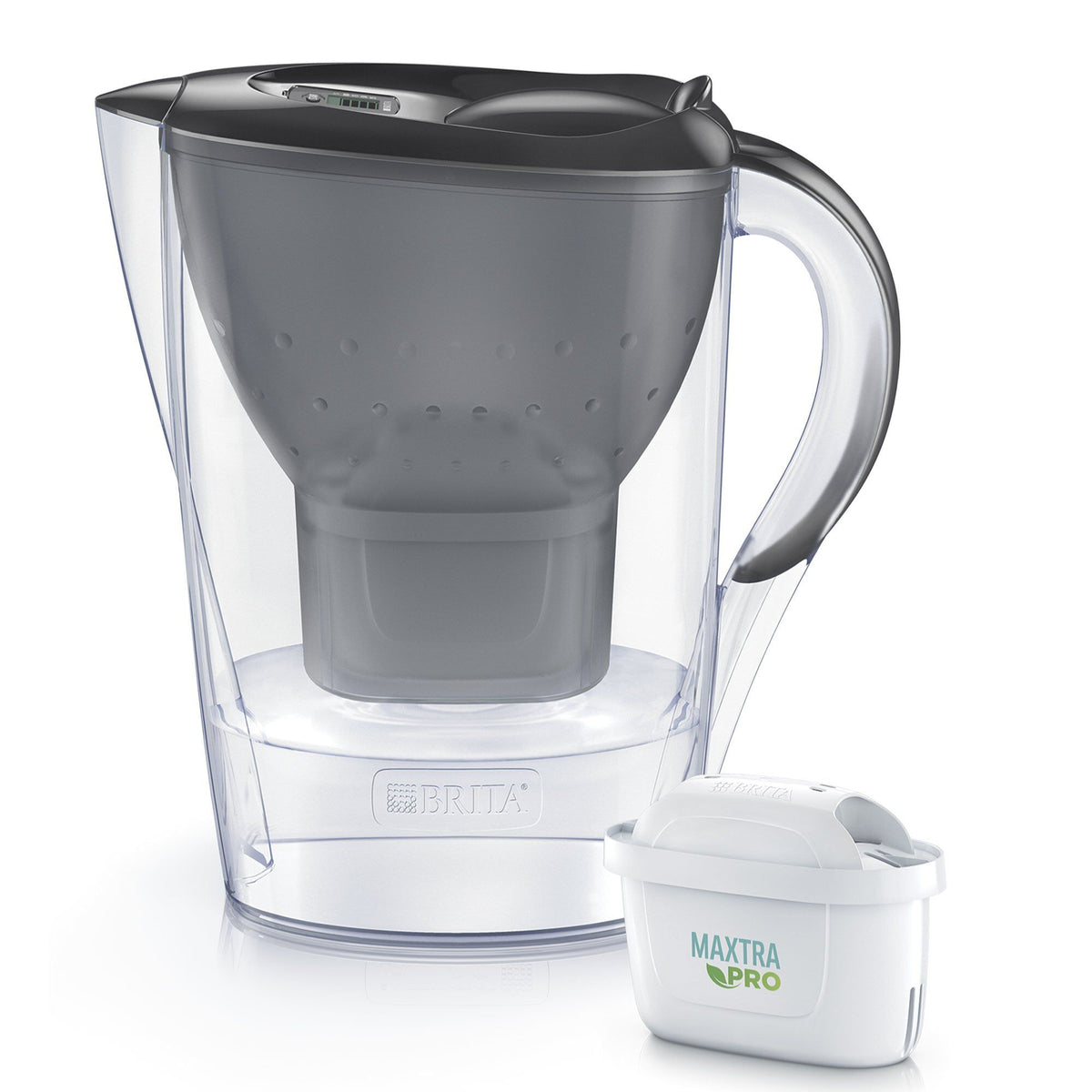 Grå Brita Marella vandfilterkande med Maxtra Pro filter