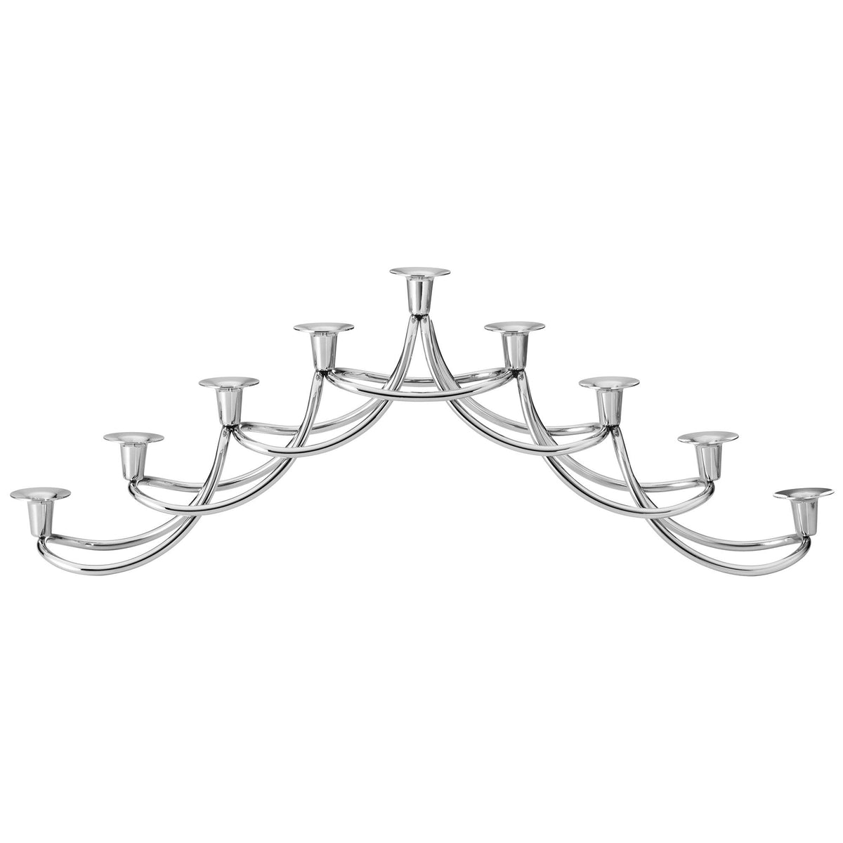 Georg Jensen Harmony Menorah lysestage i spejlpoleret rustfrit stål