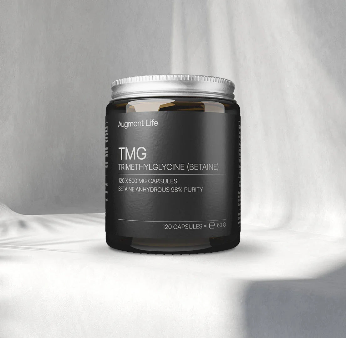 Augment Life TMG trimethylglycin 500 mg kosttilskud i pakke med 120 kapsler