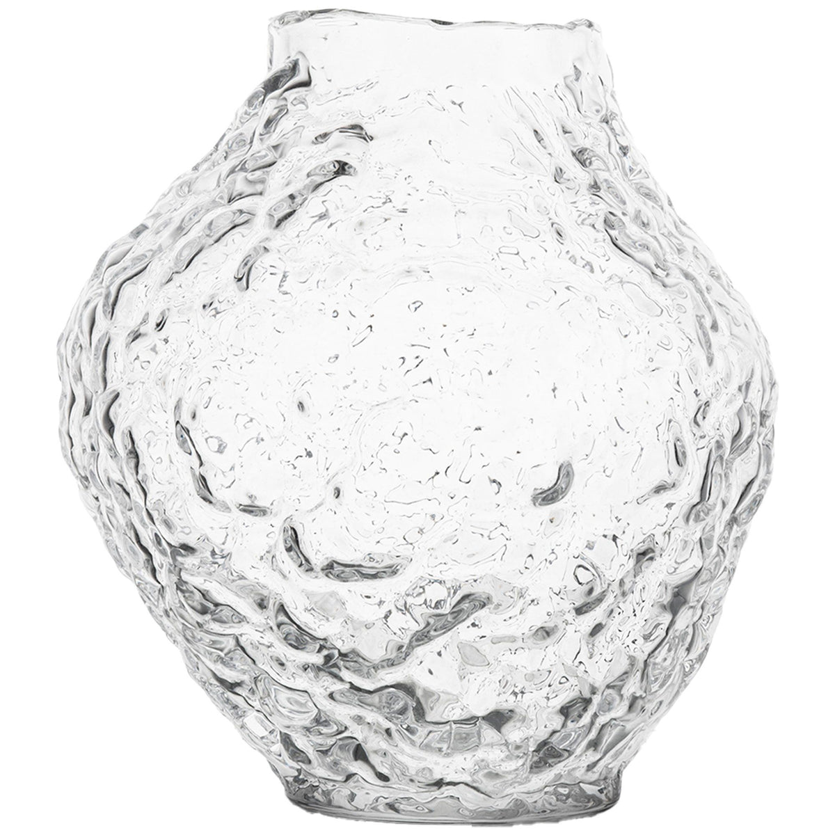 Byon Corallo S vase i klar farve med organisk, uregelmæssigt koraldesign