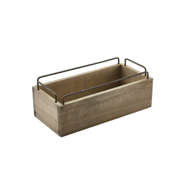 Se Industriel Trækasse Til Borddækning & Opbevaring 25 x 12 x 9.5cm ✔ Kæmpe udvalg i Genware - Køb online på udsalg og tilbud lige nu ✔ Lav fragtpris og hurtig levering - Varenummer: Barlife-702756 og på lager - Udsalg på Køkken - Køkkenartikler - Opbevaringsartikler Op til 61% rabat - Over 1.329 mærker på online udsalg