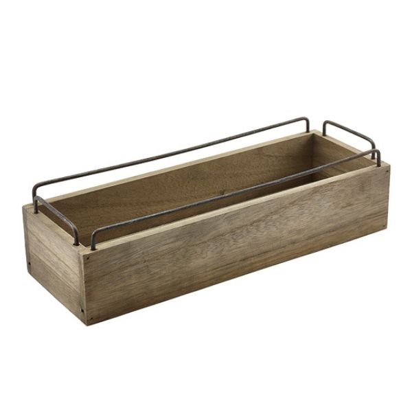 Se Industriel Trækasse Til Borddækning & Opbevaring 34 x 12 x 9cm ✔ Kæmpe udvalg i Genware - Køb online på udsalg og tilbud lige nu ✔ Super billig fragt og lynhurtig levering - Varenummer: Barlife-702757 og 5020403082385 på lager - Udsalg på Køkken - Køkkenartikler - Opbevaringsartikler Spar helt op til 73% - Kæmpe udsalg på over 739 mærker