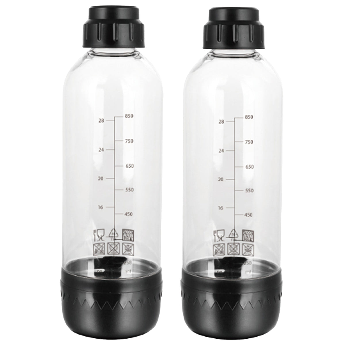 To 1-liters flasker fra Hâws til sodavandsmaskinen i samme serie