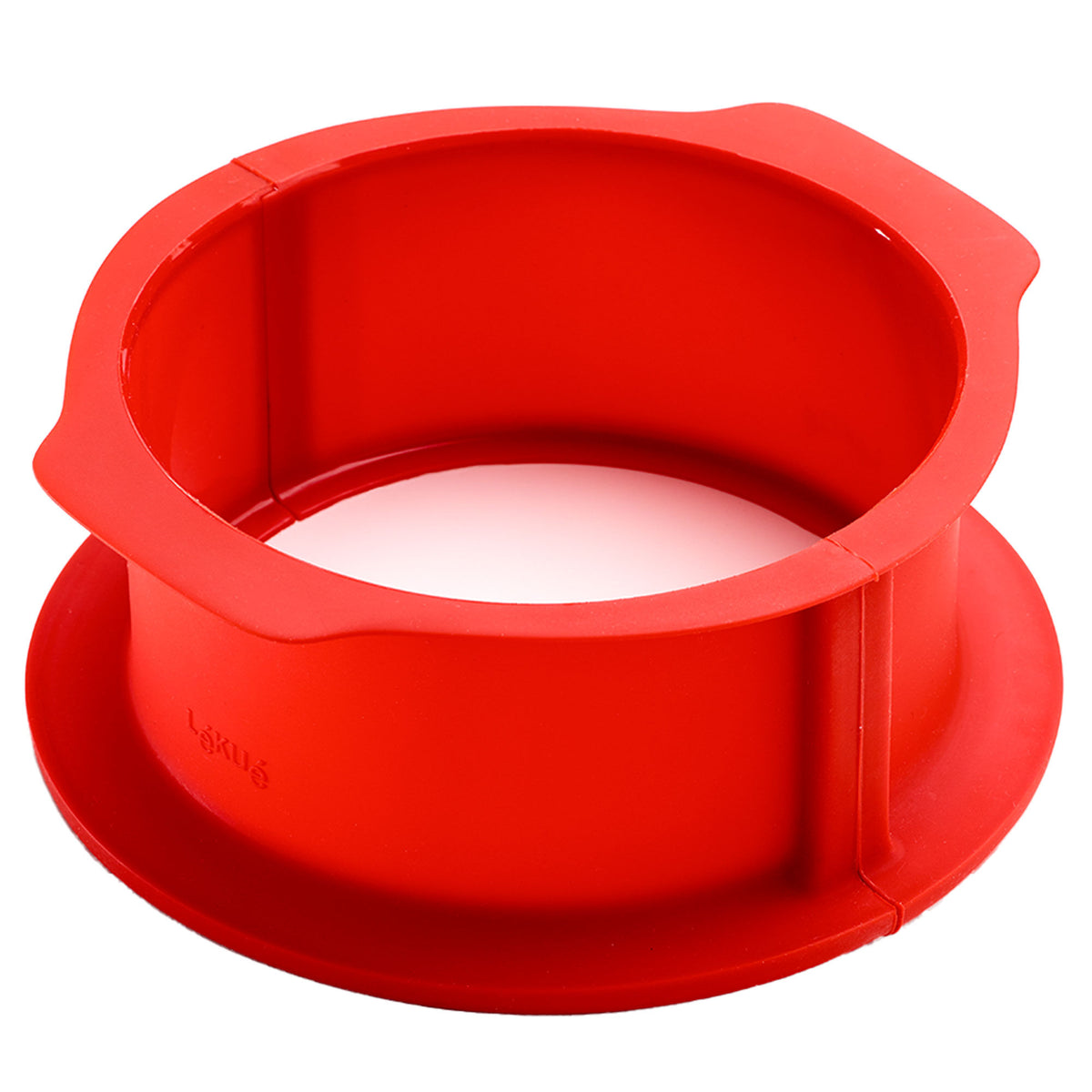 Rød Lékué Charlotte springform med tallerken, diameter 18 cm
