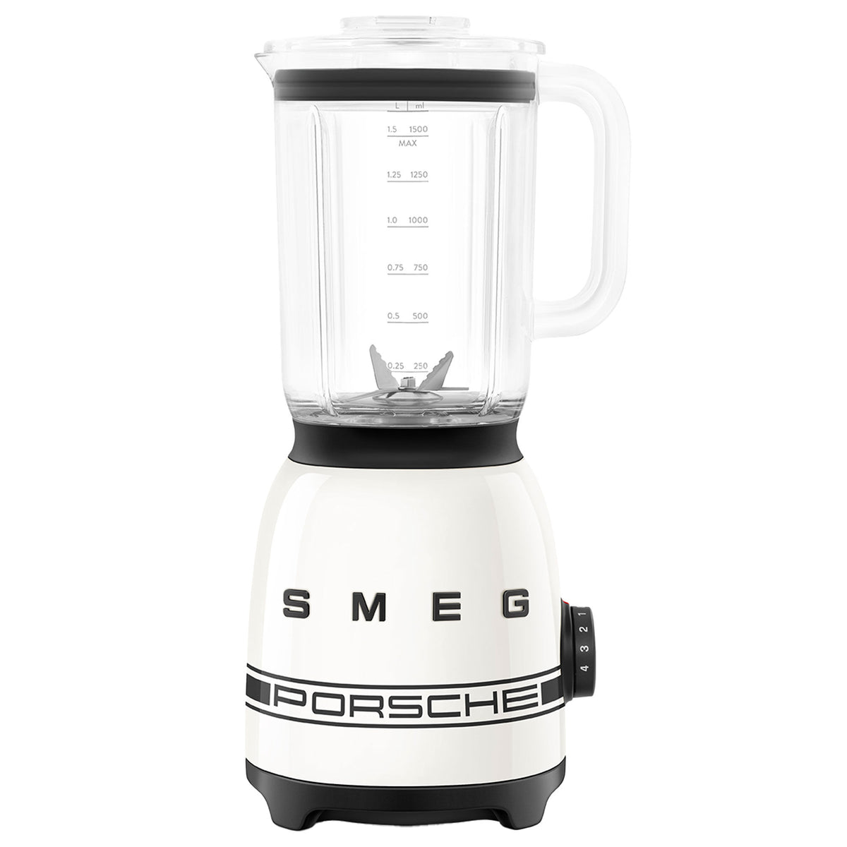 Smeg Porsche Special Edition blender i carrara hvid, 1,5 liter