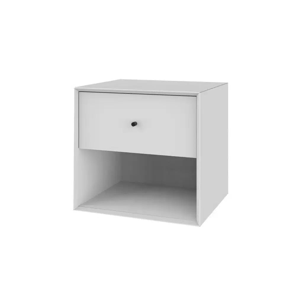 The Wood Box 3739 sengebord i grå limited edition farve med skuffe
