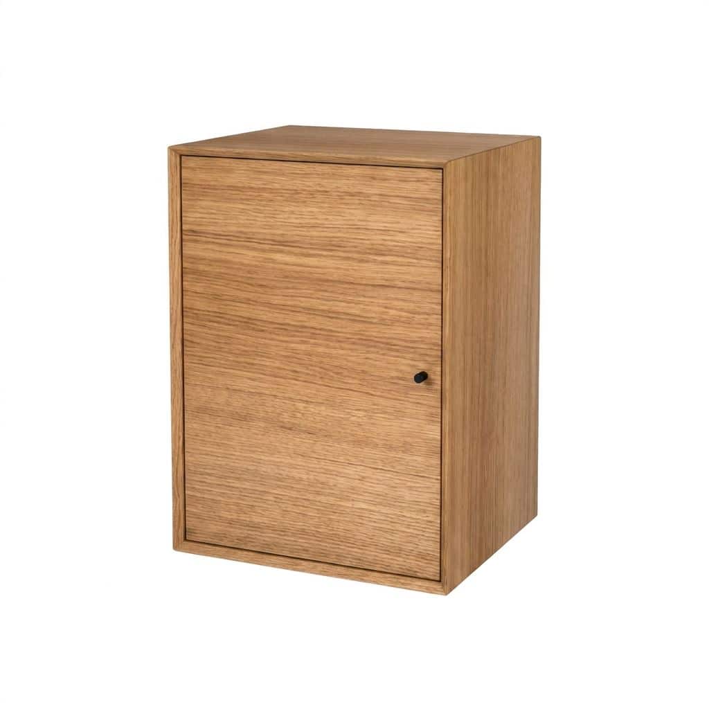The Wood Box 5439 reol med låge placeret på ben, Storage & Shelves