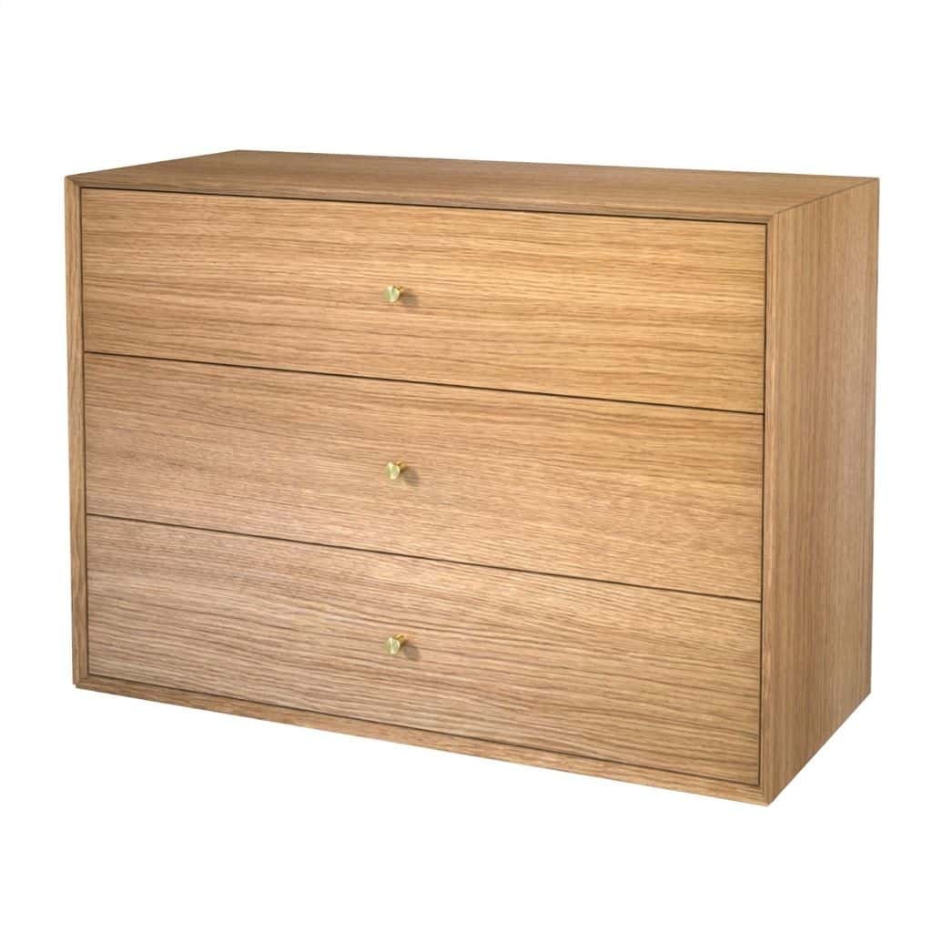 The Wood Box 5476 kommode med 3 skuffer fra Storage & Shelves, The Box Reolsystem