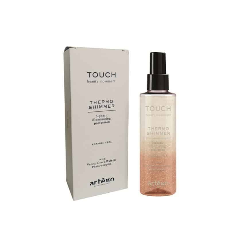 Artego Touch Thermo Shimmer varmebeskyttende hårspray i flaske på 150 ml