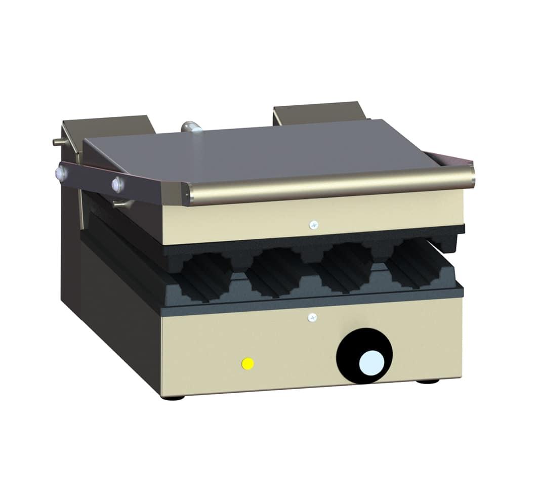 FKI TL 5272 toaster til fransk hotdog med teflonbelagte plader