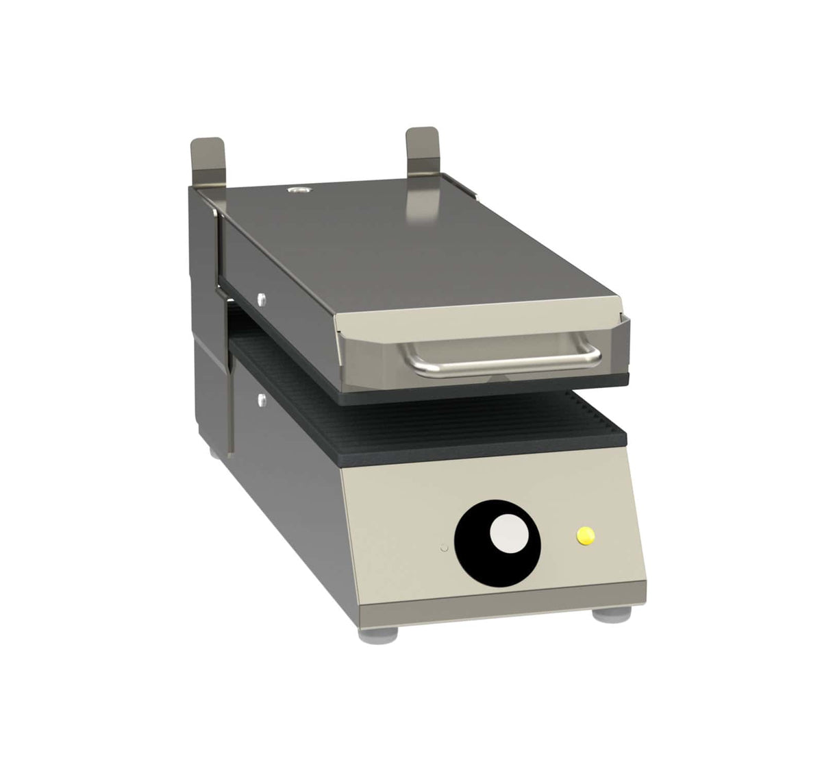 FKI TM 05 toaster i rustfrit stål med teflonbelagte over- og underplader