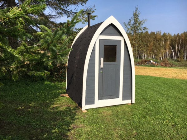 POD-hus på 2,25 m² fra Sølund Huse, til redskaber, toilet eller bruser