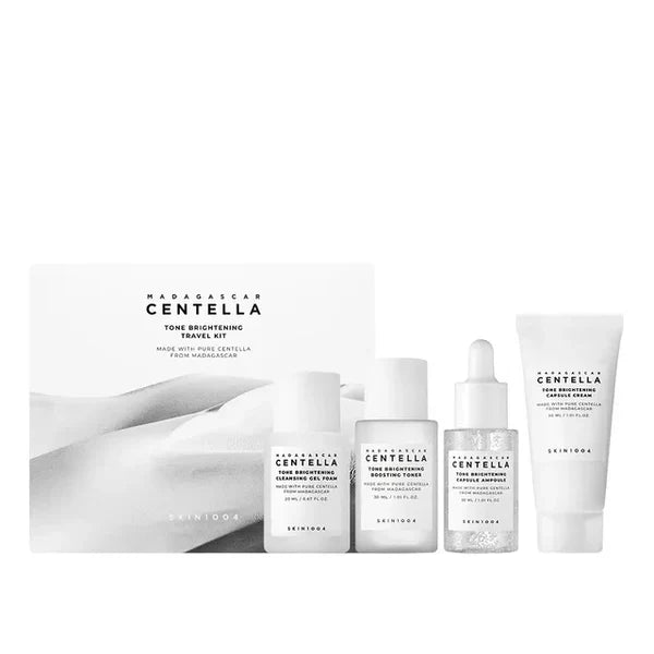 SKIN1004 Madagascar Centella Tone Brightening Travel Kit, koreansk hudplejesæt i rejsestørrelser