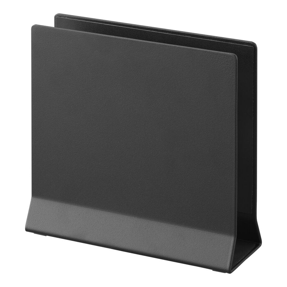 Sort vertikal laptopholder fra Yamazaki med skridsikker bund