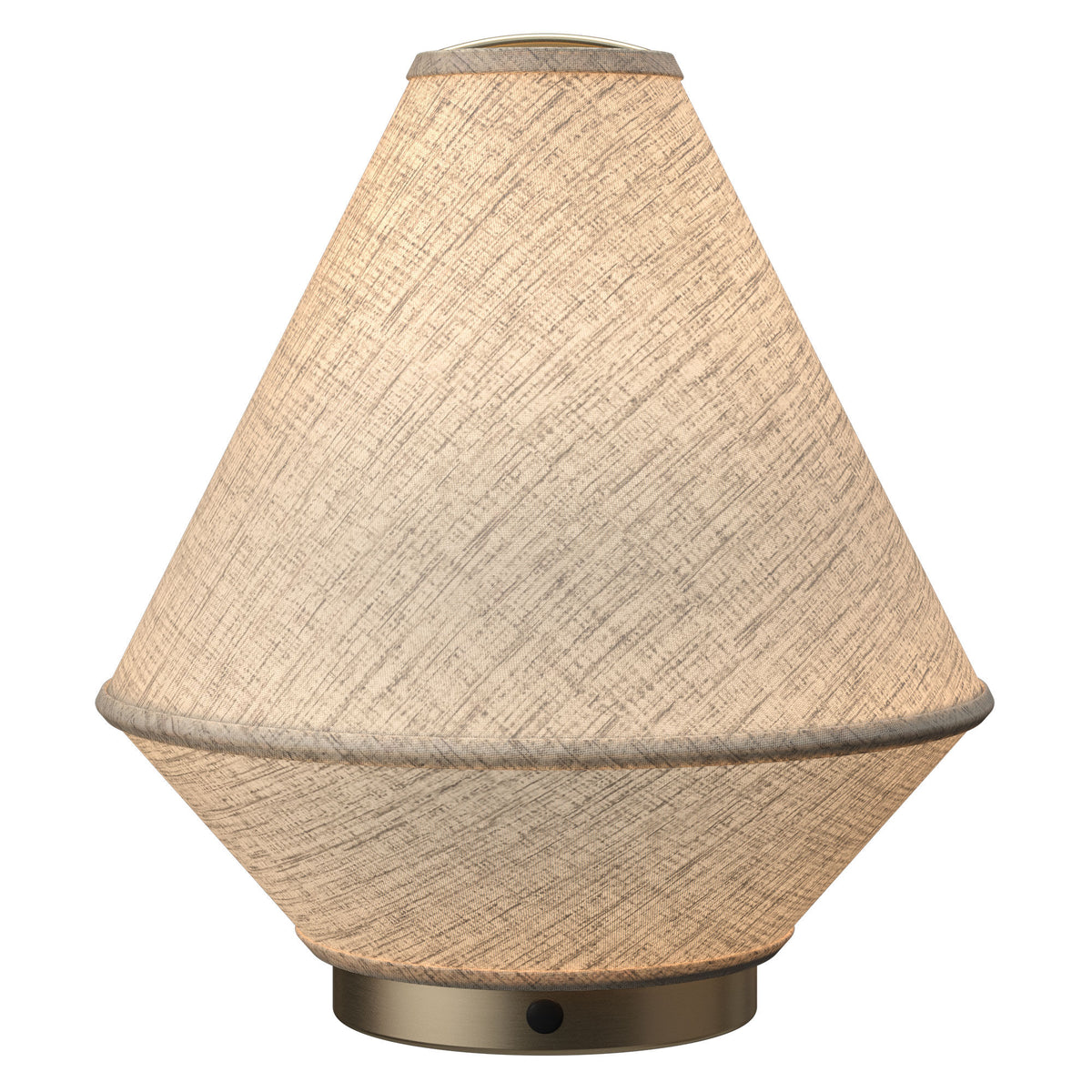 Edgeform Tafta portabel bordlampe i naturel, designet af Rune Krøjgaard