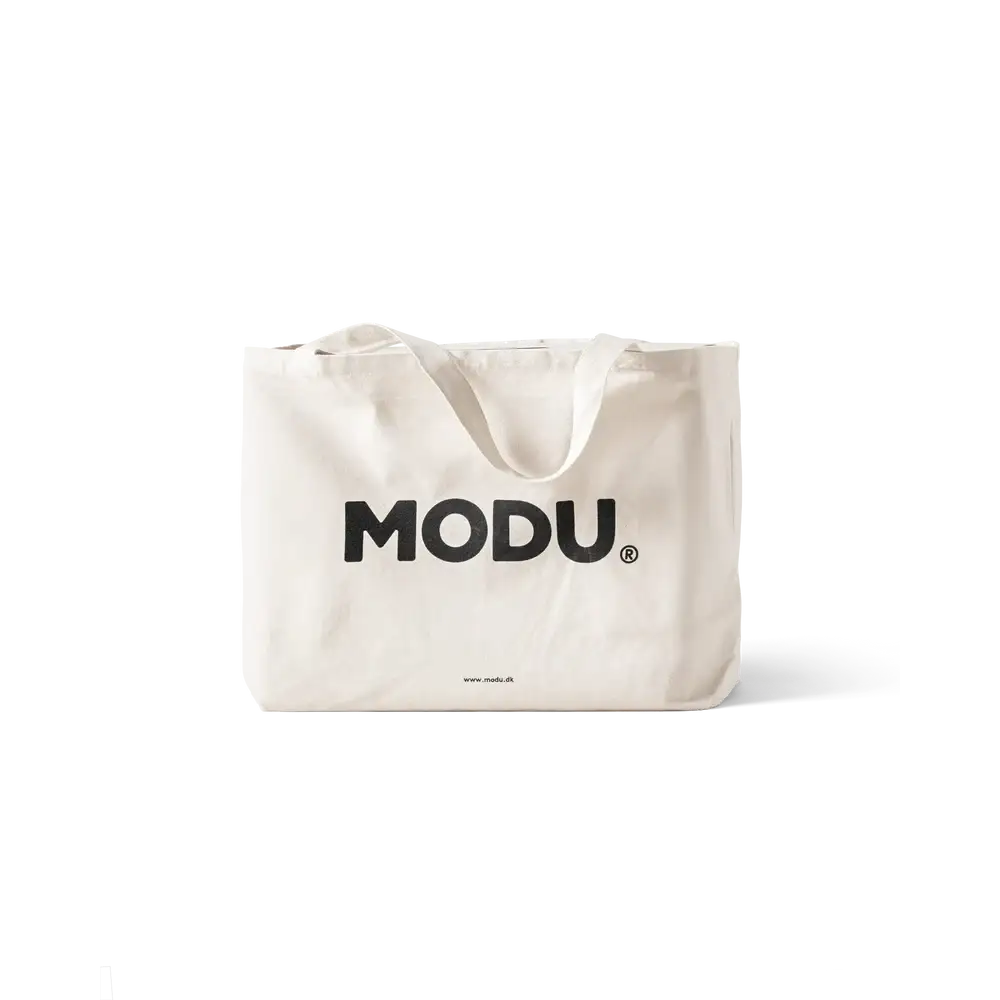 Modu Travel Bag rejsetaske i genanvendt bomuld med lomme til løse genstande