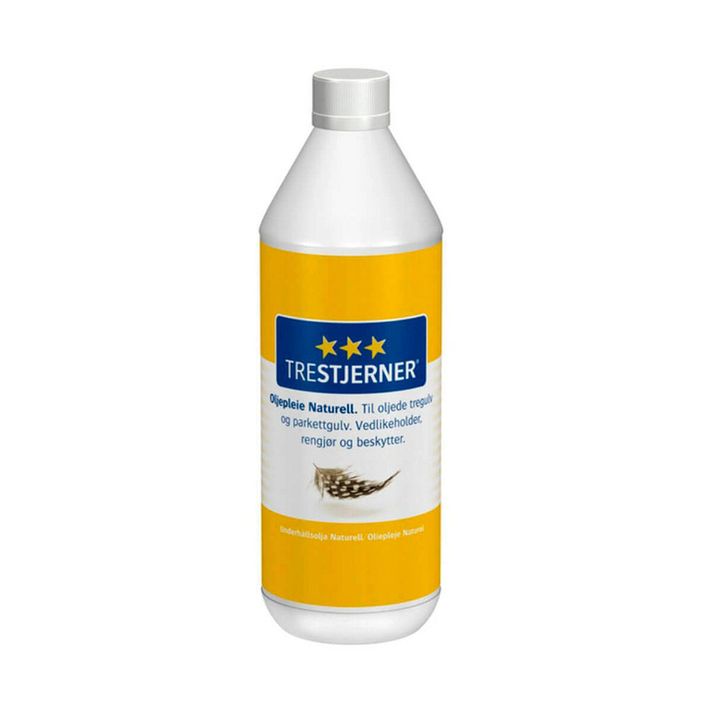 Flaske med Trestjerner Oliepleje Natur, 1 liter