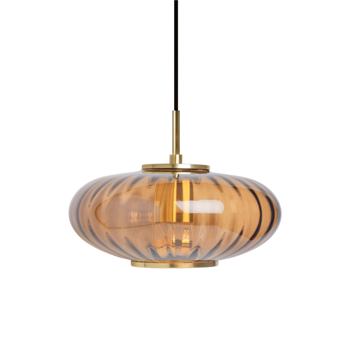 Urc pendellampe fra Edgeform på 26 cm i nuancen amber med organisk form