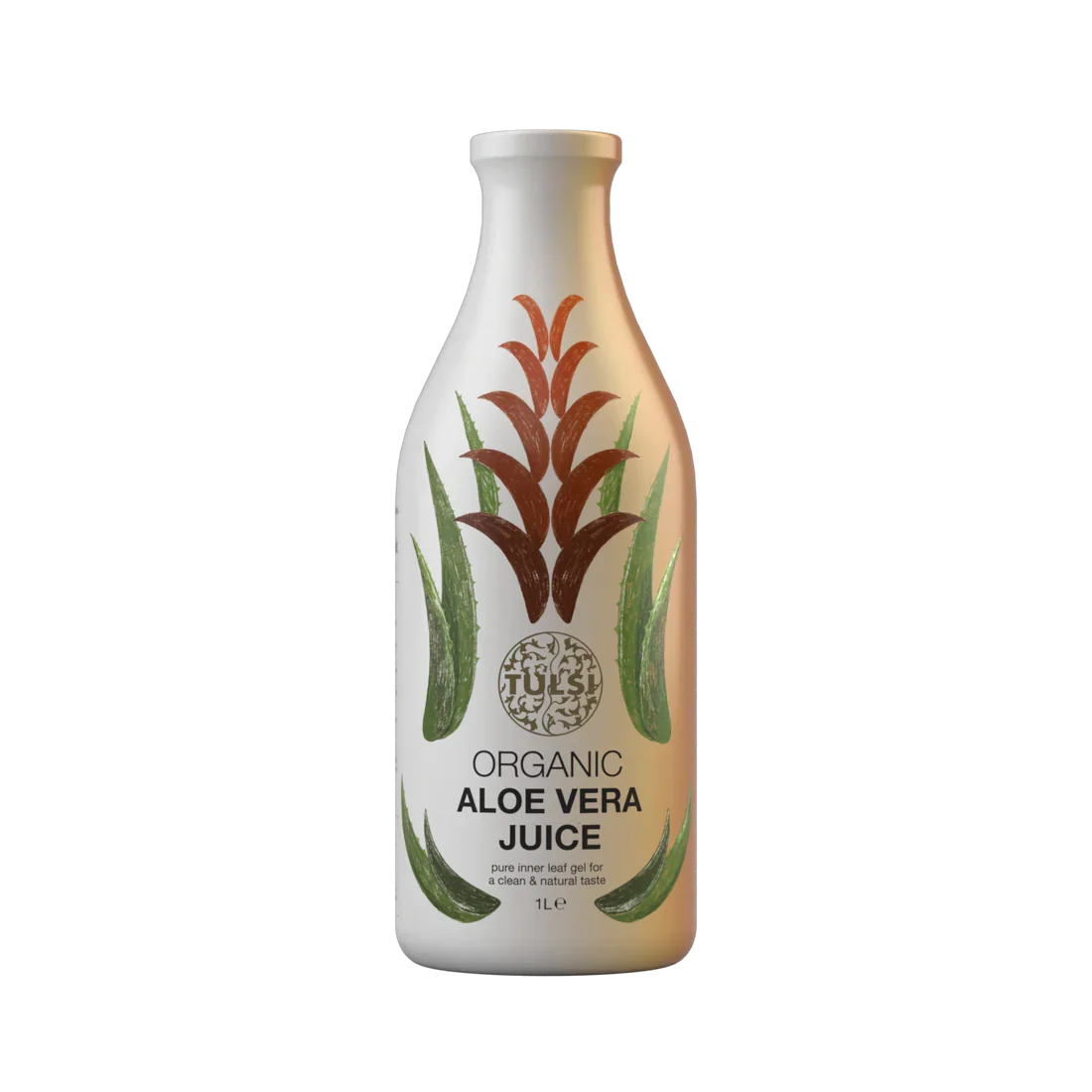 Flaske med Tulsi økologisk Aloe Vera juice, 1 liter