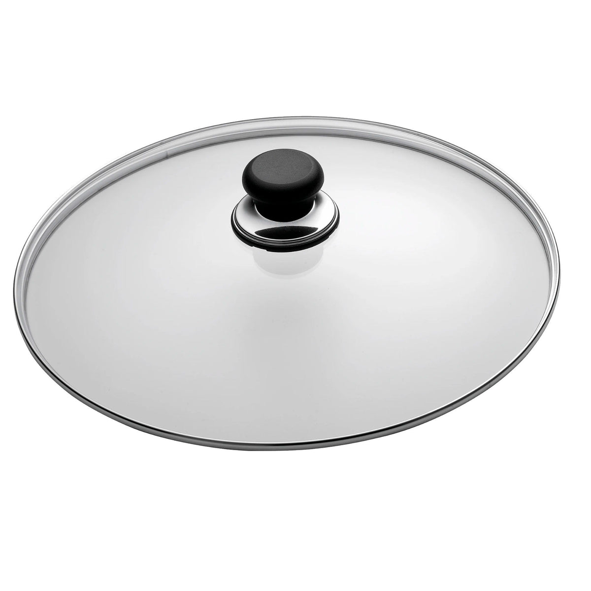 Scanpan Impact låg i hærdet glas med rustfri stålkant, 28 cm
