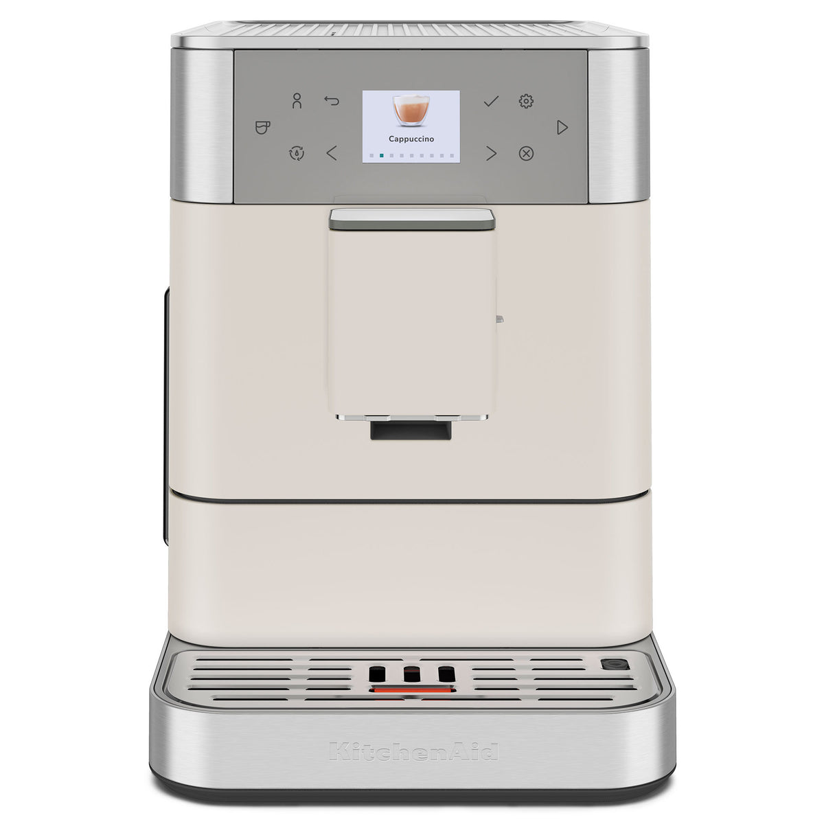 Hvid KitchenAid KF6 fuldautomatisk espressomaskine i farven porcelain white