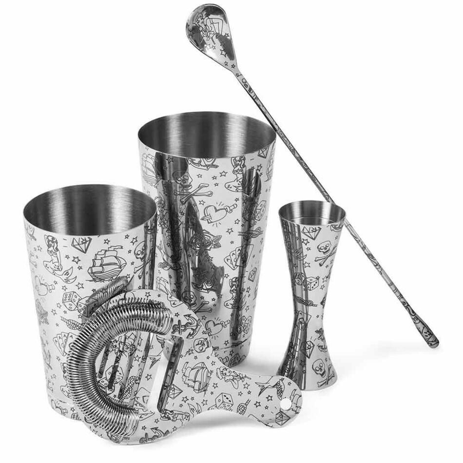 Se Tattoo 5 Piece Cocktail Set ✔ Kæmpe udvalg i Urban Bar - Køb online på udsalg og tilbud lige nu ✔ Meget billig fragt og hurtig levering - Varenummer: Barlife-13683 og 5060511234153 på lager - Udsalg på Barudstyr - Barværktøj - Barsæt Op til 63% rabat - Kendte mærker på udsalg – over 1.329 mærker