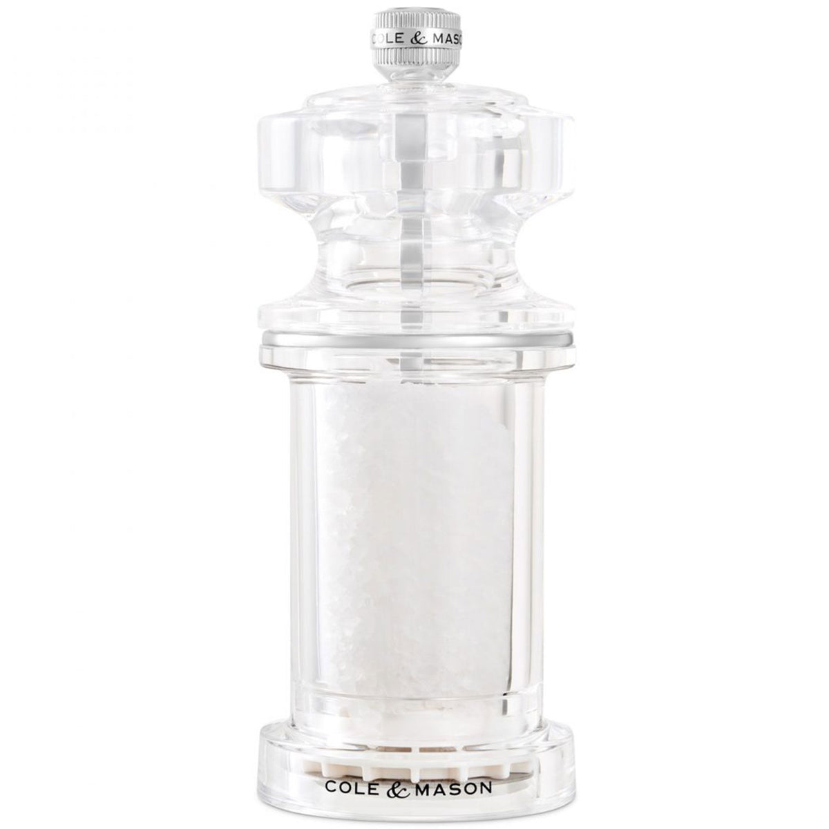 Cole & Mason saltkværn 605 i klar udførelse, 14,4 cm høj