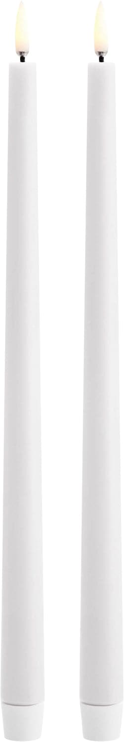 Se Uyuni LED Taper Candle, Nordic White, Smooth, 2,3x32 cm / 2pack - Led Stearinlys ❤ Stort online udvalg i Uyuni ❤ Meget billig fragt og hurtig levering: 1 - 2 hverdage - Varenummer: MGS-S12476604 og barcode / Ean: 5708311308376 på lager - Udsalg på Bolig - Interiør - Lysestager - LED Stearinlys Spar op til 66% - Over 857 kendte brands på udsalg