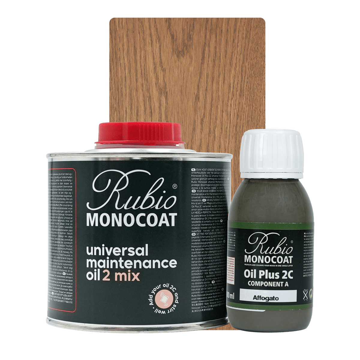 Rubio Monocoat Universal Maintenance Oil 2 Mix, stort sæt i farven Affogato, 400 ml