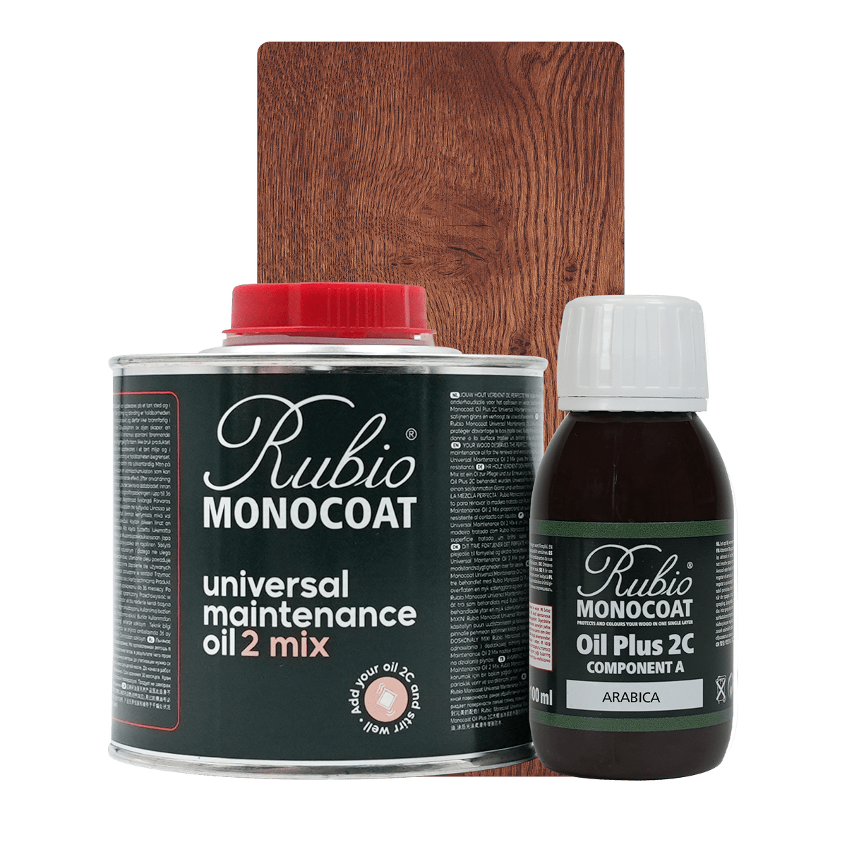 Rubio Monocoat Universal Maintenance Oil 2 Mix sæt i farven Arabica, 400 ml vedligeholdelsesolie