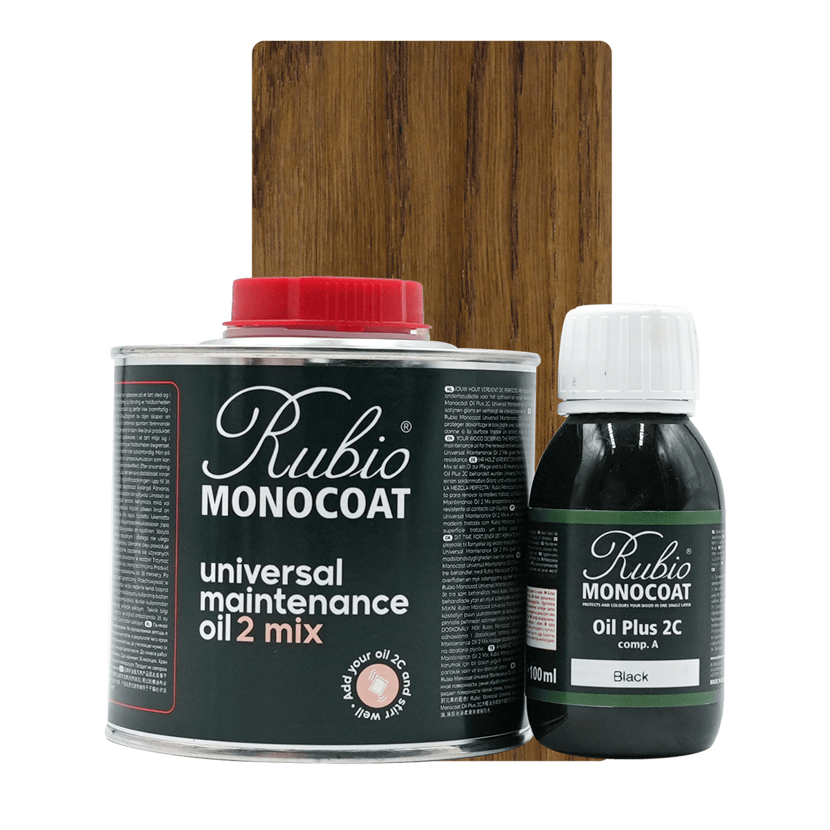 Rubio Monocoat Universal Maintenance Oil 2 Mix sæt i farven Black, 400 ml