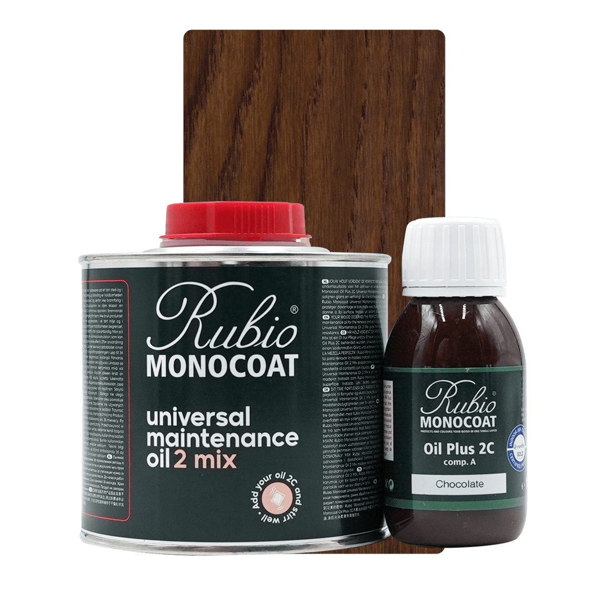Rubio Monocoat Universal Maintenance Oil 2 Mix, stort sæt i farven Chocolate, 400 ml