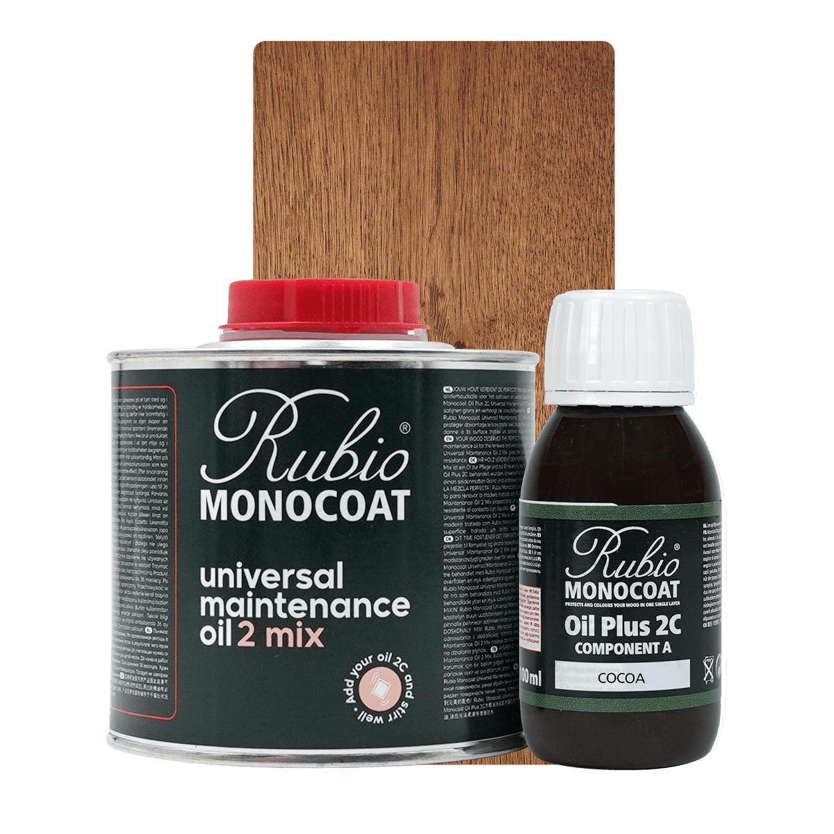 Rubio Monocoat Universal Maintenance Oil 2 Mix sæt i farven Cocoa, 400 ml