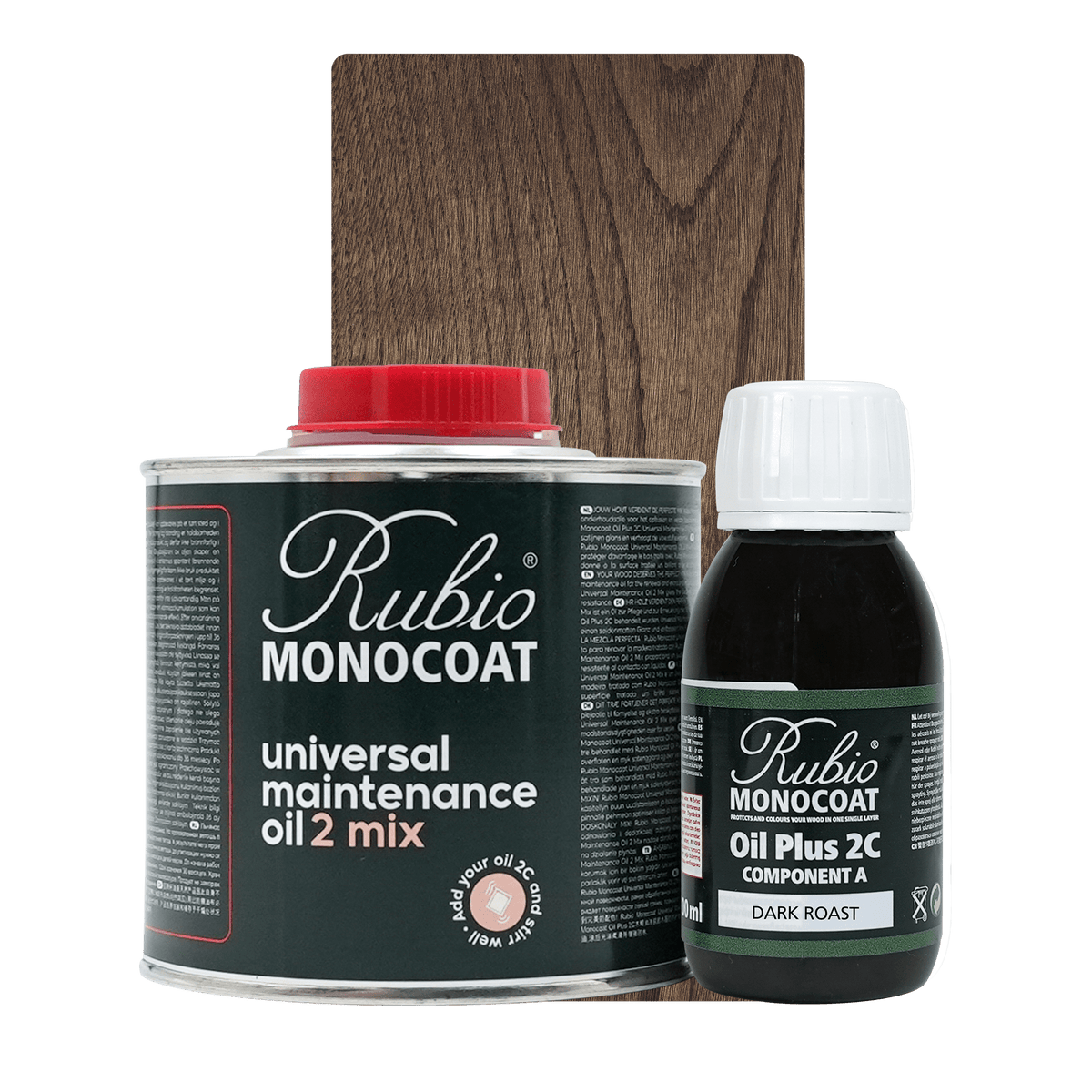 Rubio Monocoat Universal Maintenance Oil 2 Mix sæt i farven Dark Roast, 400 ml