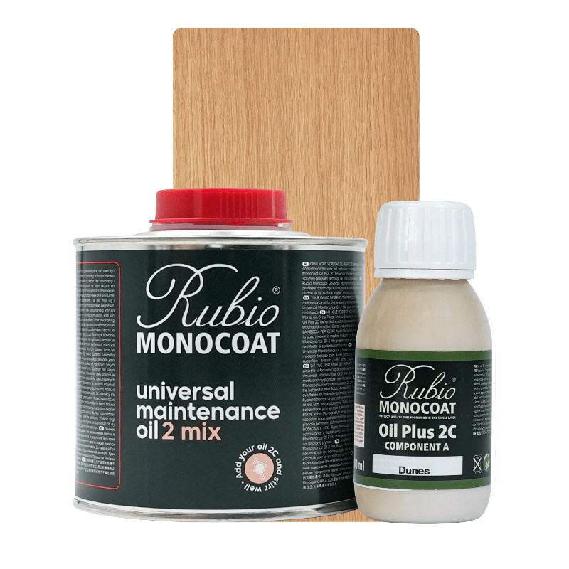 Rubio Monocoat Universal Maintenance Oil 2 Mix, stort sæt i farven Dunes, 400 ml