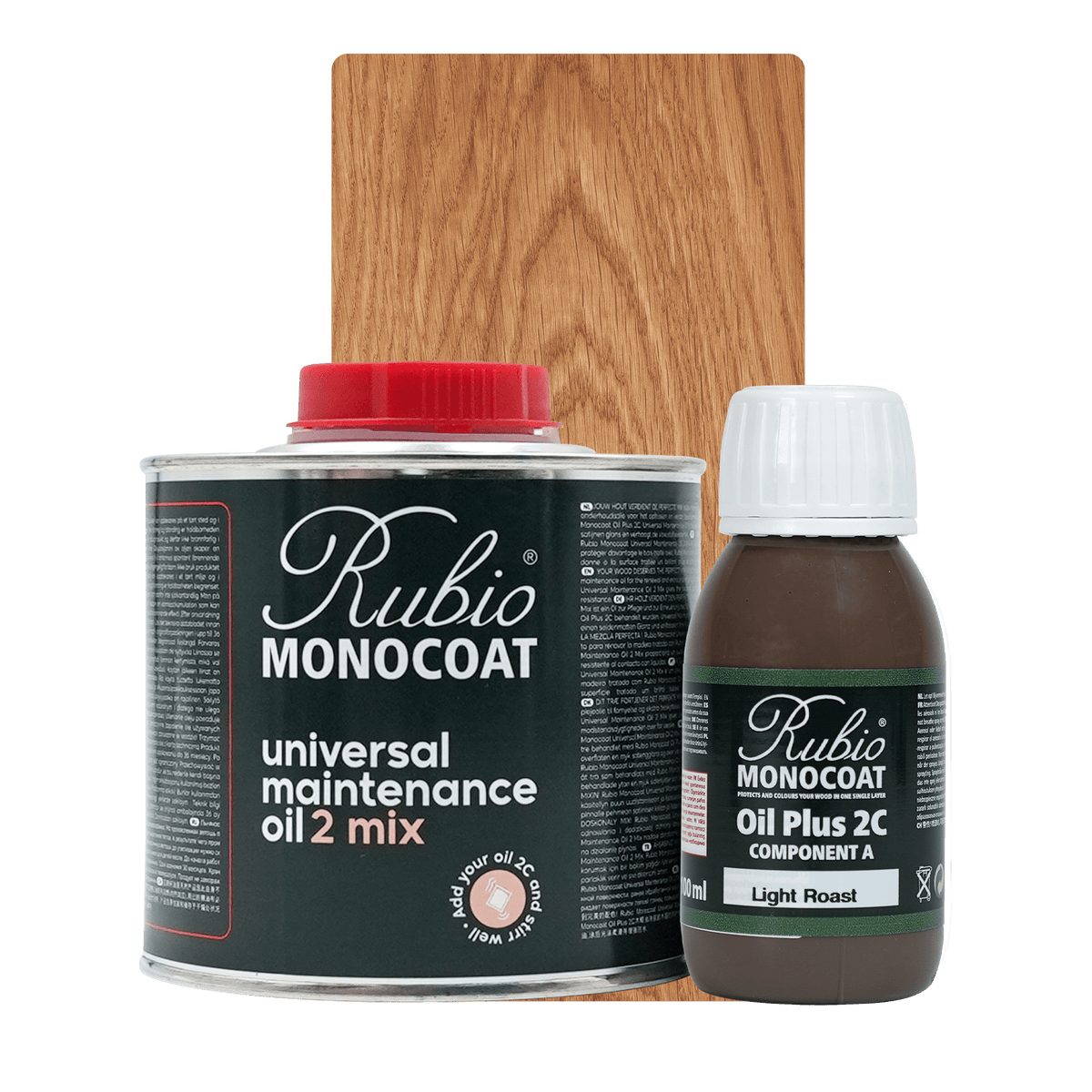 Rubio Monocoat Universal Maintenance Oil 2 Mix sæt i farven Light Roast, 400 ml