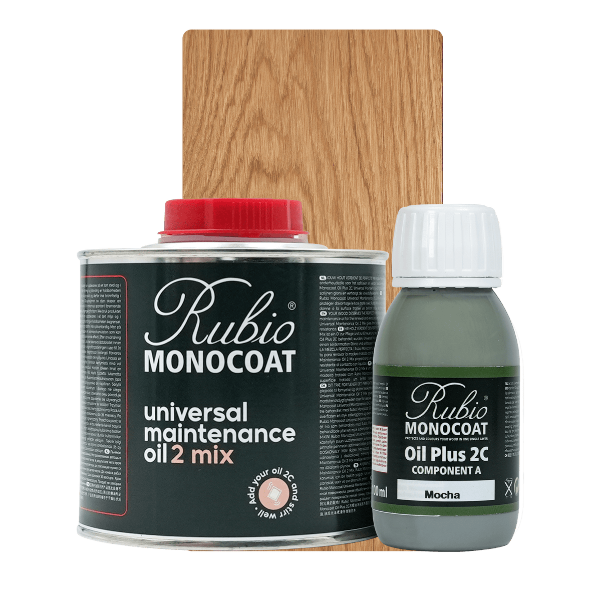 Rubio Monocoat Universal Maintenance Oil 2 Mix sæt i farven Mocha, 400 ml
