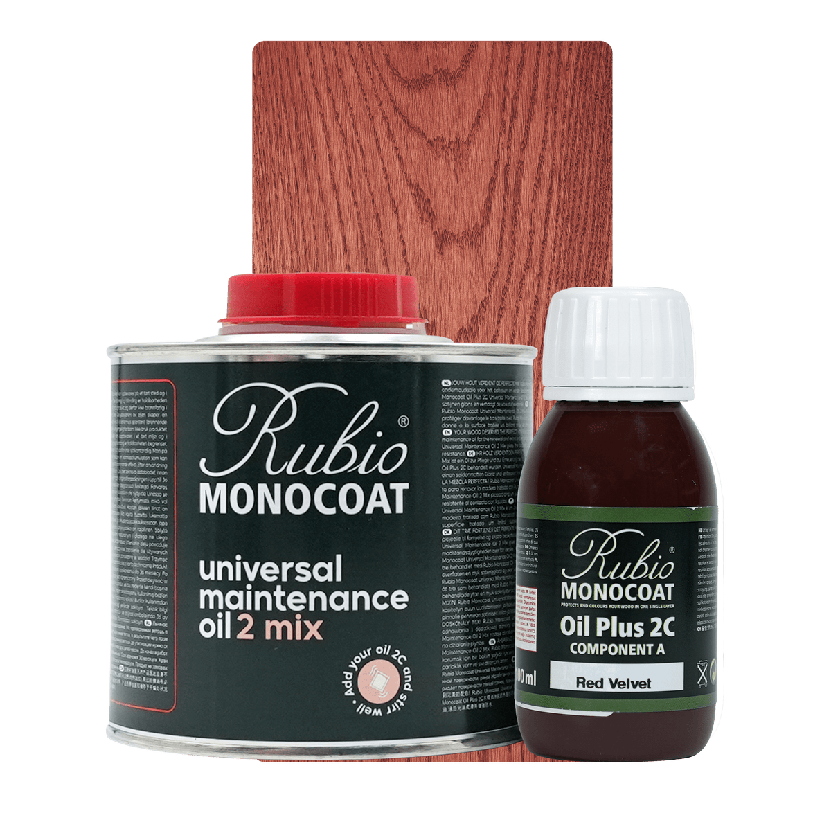 Rubio Monocoat Universal Maintenance Oil 2 Mix sæt i farven Red Velvet, 400 ml