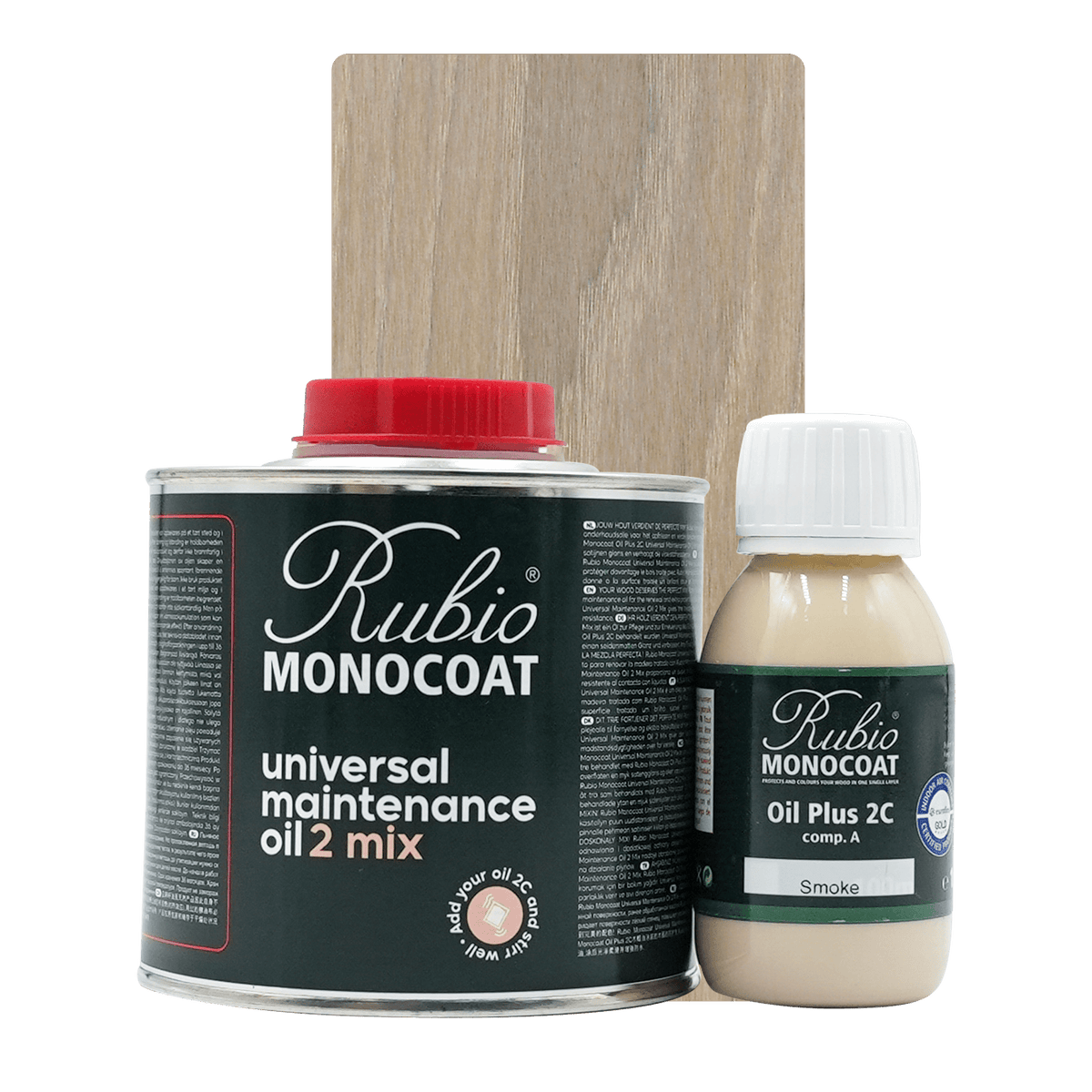 Rubio Monocoat Universal Maintenance Oil 2 Mix-sæt i farven Smoke, 400 ml