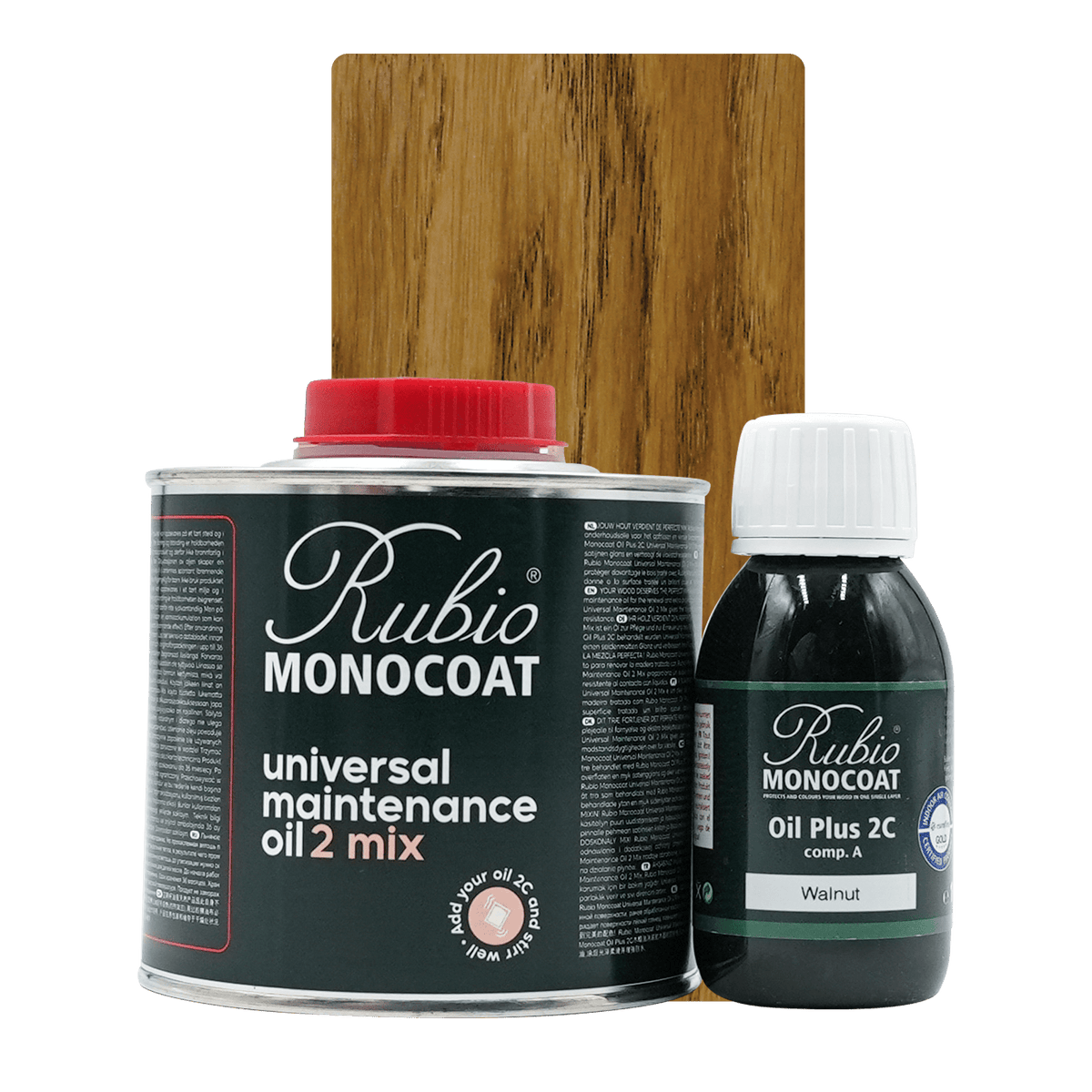Rubio Monocoat Universal Maintenance Oil 2 Mix sæt i farven Walnut, 400 ml