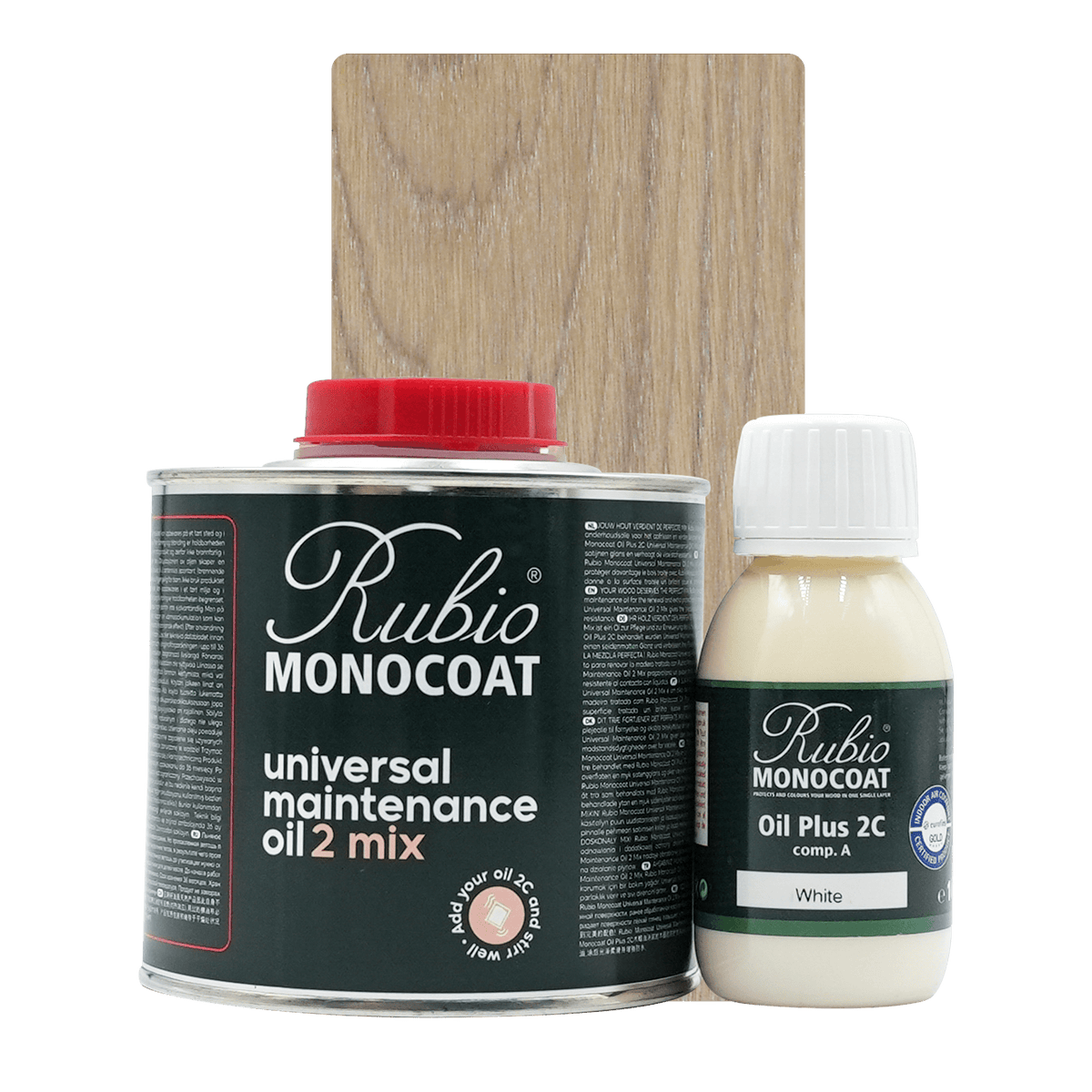 Rubio Monocoat Universal Maintenance Oil 2 Mix sæt i farven White, 400 ml